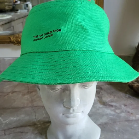 Pangaia | Accessories | Pangaia Unisex Jade Green Bucket Hat  display picture 3